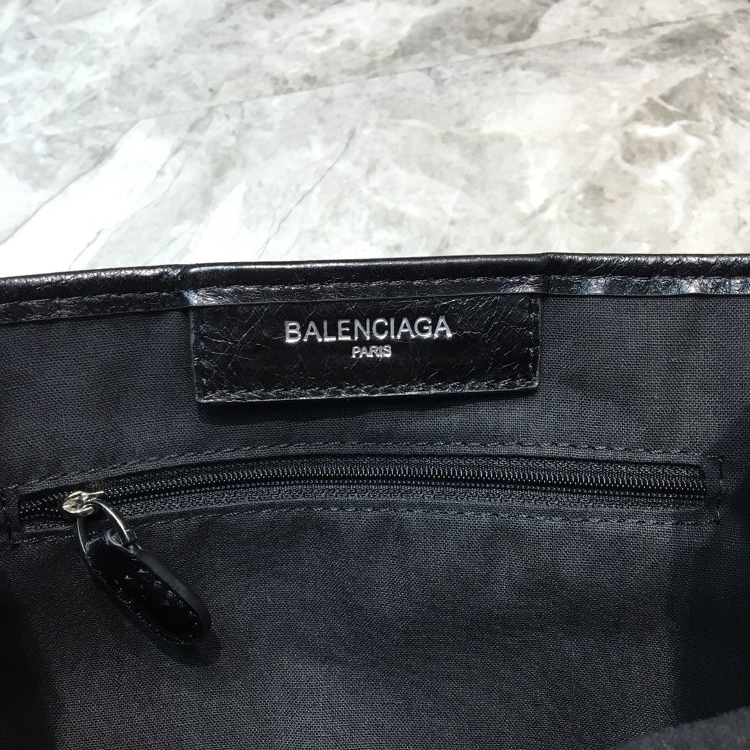 BLN-Ciaga Navy XS Tote Bag In Black, For Women,  Bags 12.6in/32Luxe Carry
