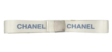 Top Quality Chanel -   99S 1999 Logo Adjustable Nylon Web - White - XS/S - Belt