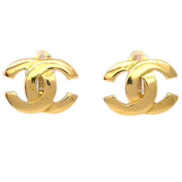 Top Quality Chanel CC Earrings Clip-On Gold 02P