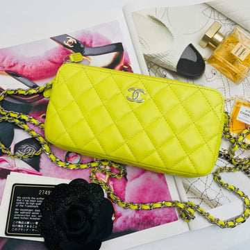 Top Quality Chanel WOC Yellow 101285