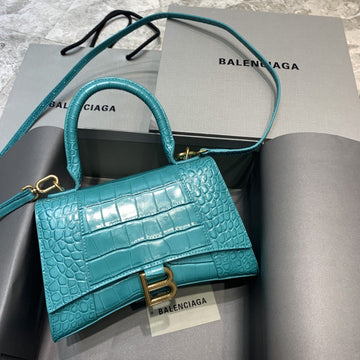 BLN-Ciaga Hourglass Small Handbag In Blue, For Women,  Bags 9in/23Luxe Carry