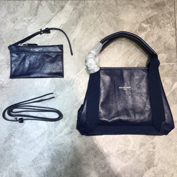 BLN-Ciaga Navy Small Cabas Tote Bag In Blue, For Women,  Bags 18.5in/47Luxe Carry