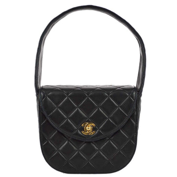 Top Quality Chanel 1991-1997 Black Lambskin Handbag