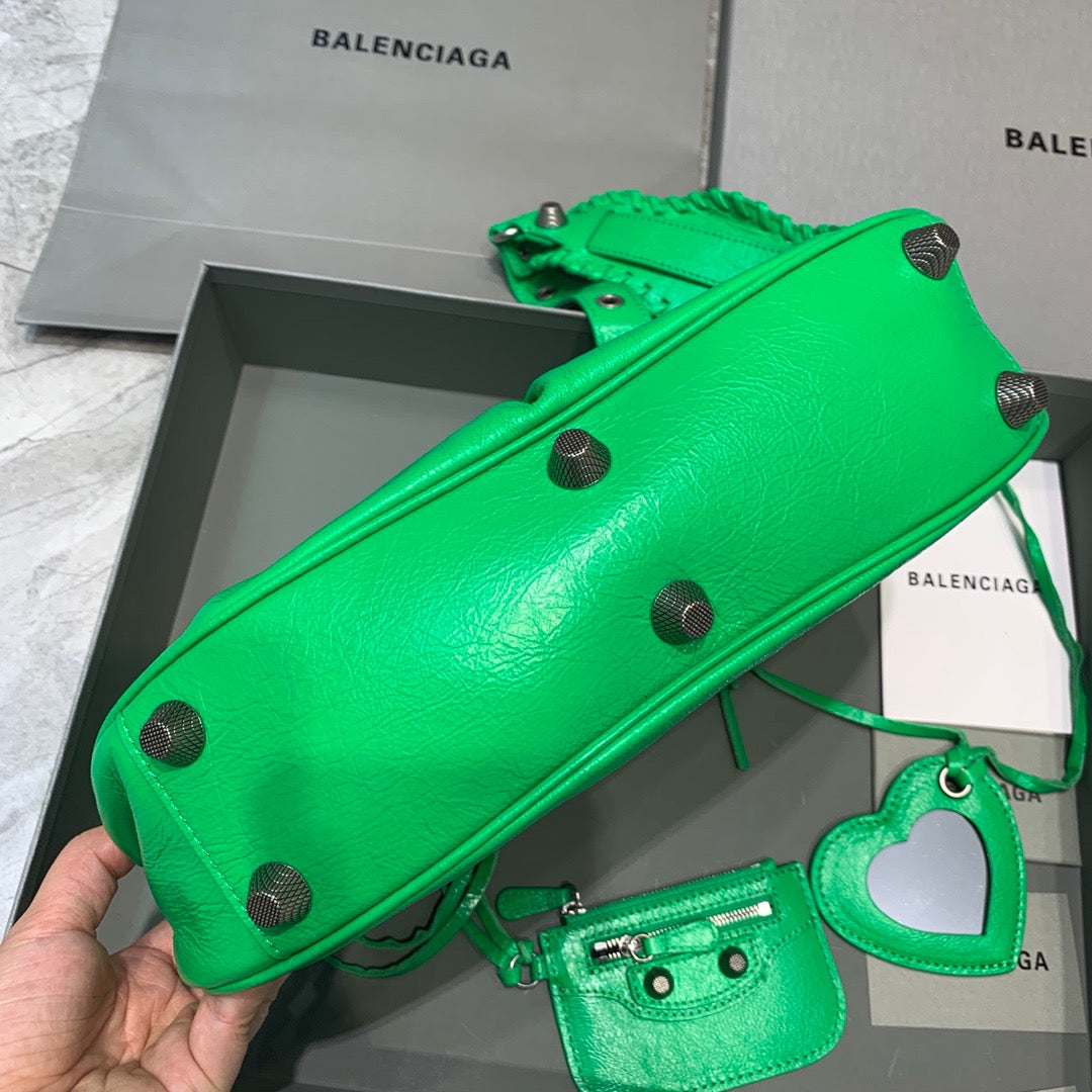 BLN-Ciaga Le Cagole XS Shoulder Bag In Green, For Women,  Bags 13in/33Luxe Carry
