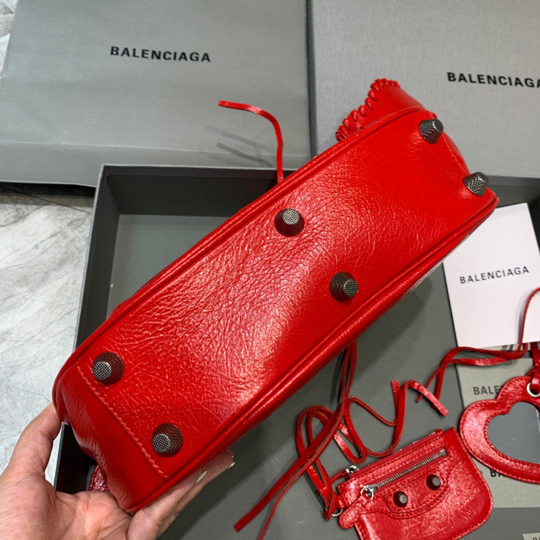 BLN-Ciaga Le Cagole XS Shoulder Bag In Red, For Women,  Bags 13in/33Luxe Carry