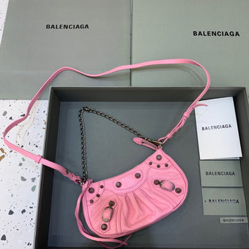 BLN-Ciaga Le Cagole Mini Bag With Chain Light Pink, For Women,  Bags 8.2in/21Luxe Carry