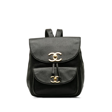 Top Quality Chanel   Decacoco Cocomark Rucksack Black Caviar   CHANEL