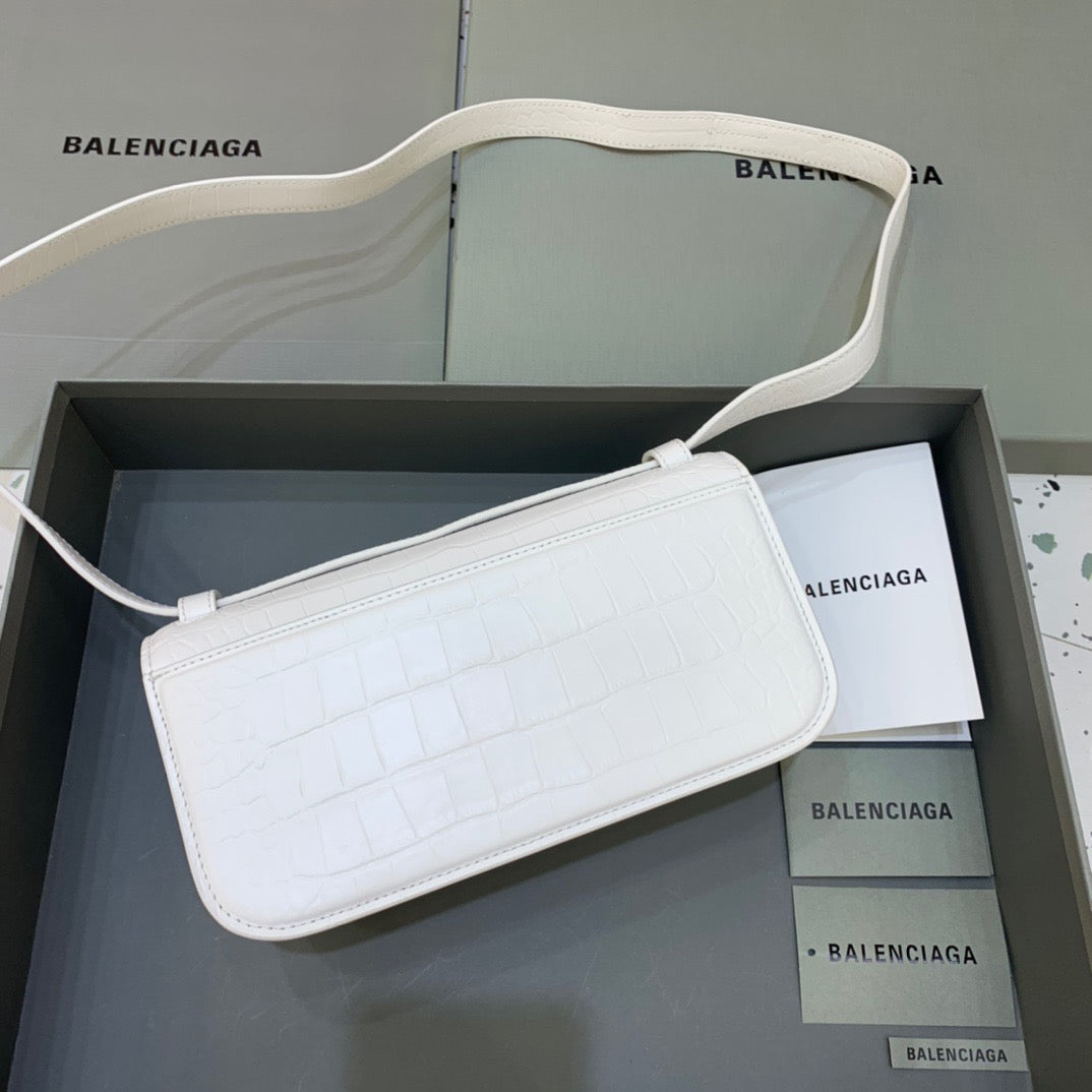 BLN-Ciaga Gossip Small Shoulder Bag White, For Women,  Bags 9.1in/23Luxe Carry
