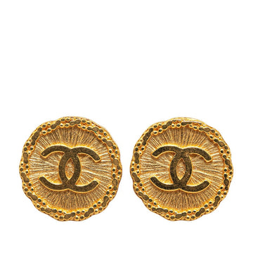 Top Quality Chanel Coco Mark Gold Earrings