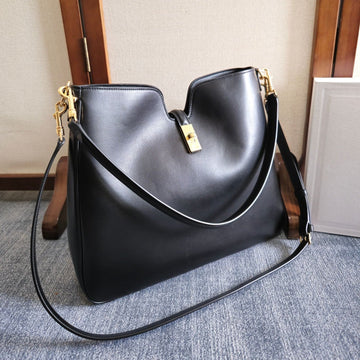 MEDIUM CAMILLE 16 SOFT BAG 36 BLACK IN SMOOTH CALFSKIN Luxe Carry Bags