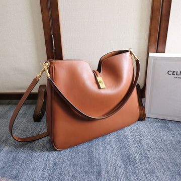 MEDIUM CAMILLE 16 SOFT BAG 36 BURNT SIENNA IN SMOOTH CALFSKIN Luxe Carry