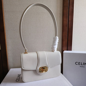 JOSEPHINE BAG 18.5 IN WHITE PATENT CALFSKIN Luxe Carry Bags