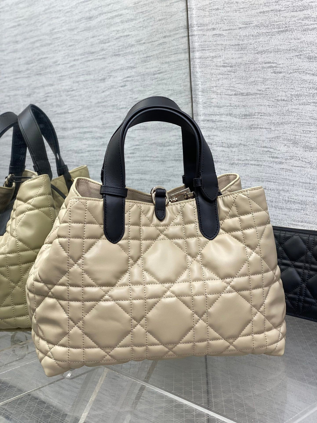 ALWAYS MINI 28 BAG IN IVORY TAN MACROCANNAGE CALFSKIN Luxe Carry
