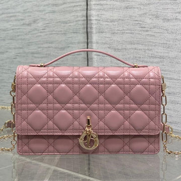 MINI BAG 24 IN ROSE PINK PATENT CANNAGE CALFSKIN Luxe Carry