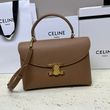 NINO TEEN MEDIUM 25 BAG IN CHOCOLATE BROWN SOLF CALFSKIN Luxe Carry