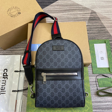 GG CROSS-BODY BAG 29 BLACK CANVAS Luxe Carry Bags