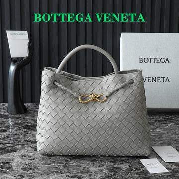 BV MEDIUM ANDIAMO 32CM GREY LAMBSKIN by Luxe Carry