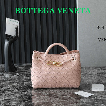 SMALL ANDIAMO 25 IN LIGHT PINK LAMBSKIN Luxe Carry