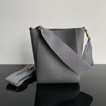 SANGLE SEAU BUCKET 24 BAG GREY CALFSKIN Luxe Carry