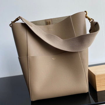 SANGLE SEAU BUCKET 33 BAG BEIGE CALFSKIN Luxe Carry