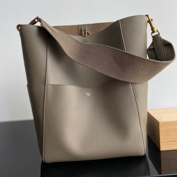 SANGLE SEAU BUCKET 33 BAG PEANUT BROWN CALFSKIN by Luxe Carry