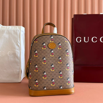 GUCCI DONALD MICKEY SMALL BACKPACK 29 CARAMEL IN CALFSKIN Luxe Carry Bags
