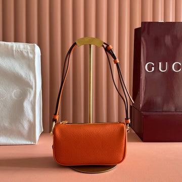 GUCCI 26S SHOULDER BAG 19 IN ORANGE CALFSKIN by Luxe Carry