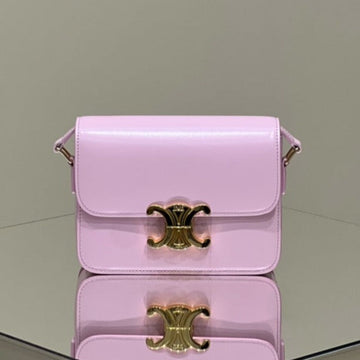 MINI CLAUDE 22 SHINY CALFSKIN LIGHT PINK by Luxe Carry