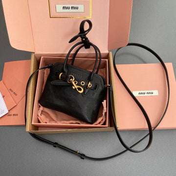 AVENTURE BAG 13 IN BLACK SHINY CALFSKIN Luxe Carry