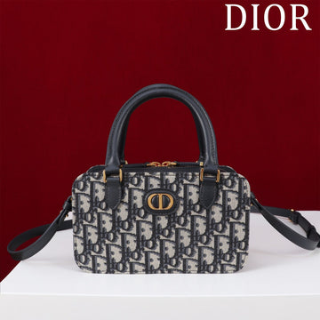 MONTAIGNE MINI DOCTOR BAG 20 IN BLACK MONOGRAM OBLIQUE JACQUARD MIX CALFSKIN By Luxe Carry
