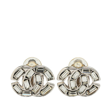 Top Quality Chanel Coco Mark Rhinestone Bucket Earrings