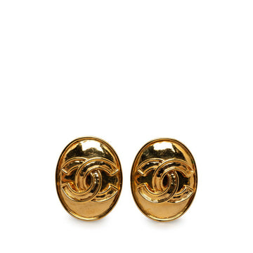 Top Quality Chanel   Coco Mark Earrings Gold Plated