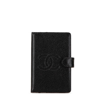 Top Quality Chanel Caviar Skin Coco Mark Notebook Cover Agenda