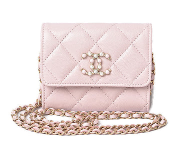 Top Quality Chanel Caviar Skin Chain Mini Wallet/Accessory Pouch AP2138B05437
