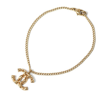 Top Quality Chanel Gold Bangle/Bracelet with Coco Mark and Studs, 18cm