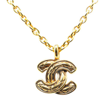 Top Quality Chanel Mini Matelasse Coco Mark Necklace Gold