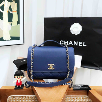 Top Quality Chanel 2017 Blue Medium Messenger Bag