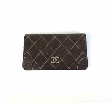 Top Quality Chanel Quilted Brown Wallet B-1953 -  Designer Accessory