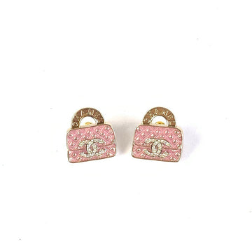Top Quality Chanel Earrings B1981 Pink Gold Stud