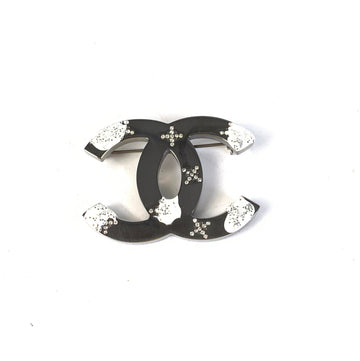 Top Quality Chanel  Brooch B-1951 Black Silver Jewelry