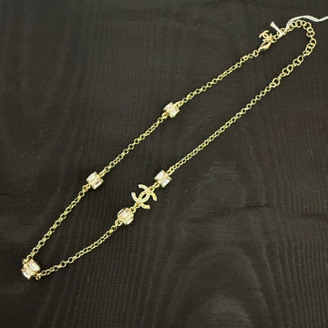 Top Quality Chanel Coco Rhinestone Necklace Gold Multi-Tone