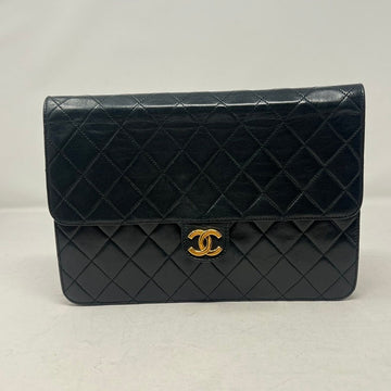 Top Quality Chanel Quilted Leather Chain Shoulder Bag AE447 Black