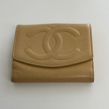 Top Quality Chanel Wallet 3802 in Beige Leather