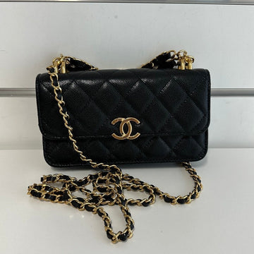 Top Quality Chanel Classic Black Chain Shoulder Bag 3588