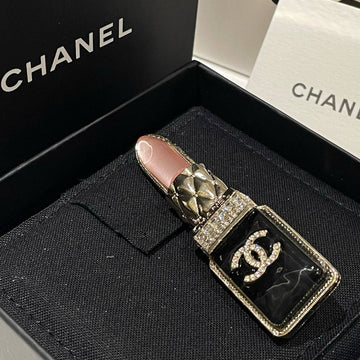 Top Quality Chanel 22C Lipstick Brooch Black Pink Multicolor Jewelry