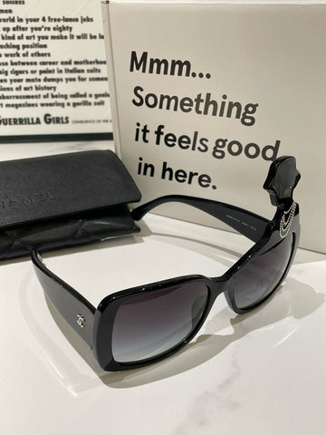 Top Quality Chanel Coco Silhouette Sunglasses Black