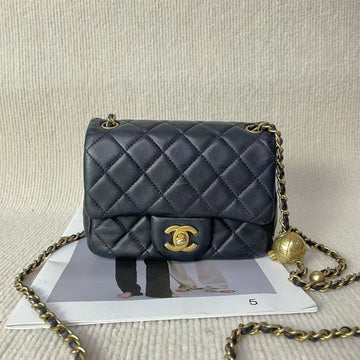 Top Quality Chanel Black Quilted Leather Mini Shoulder Bag 5020715