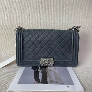 Top Quality Chanel Leboy Bag 5020706 Quilted Leather Black Crossbody