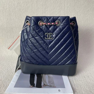 Top Quality Chanel Navy Bucket Bag 5020703 -  Designer Handbag