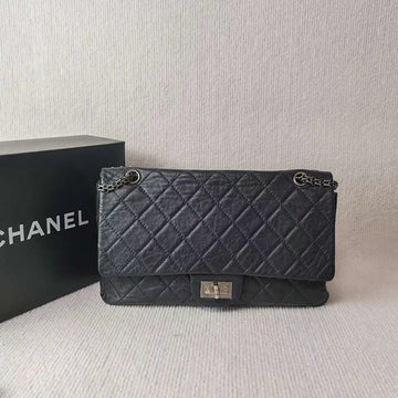 Top Quality Chanel  2.55 Reissue Bag Black Quilted Leather Shoulder Bag